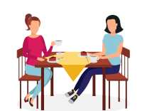 two people having coffee